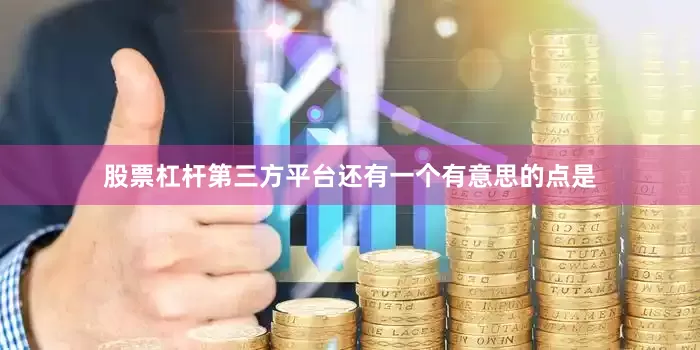 股票杠杆第三方平台还有一个有意思的点是